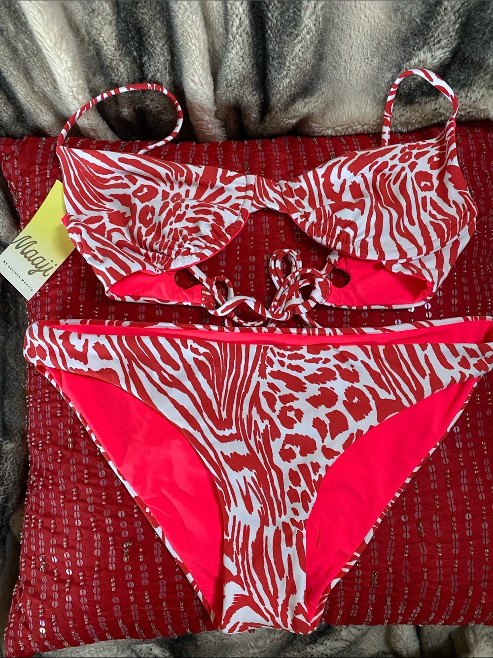 Maaji Reversible Underwire Bikini Set NWT
